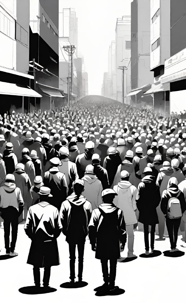 �f���Ɍ������l�X,�Q�O�S���w�̃C���[�W