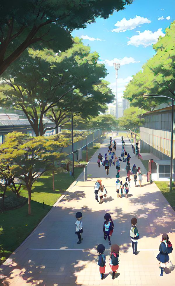 学校の構内,学習心理学のイメージ