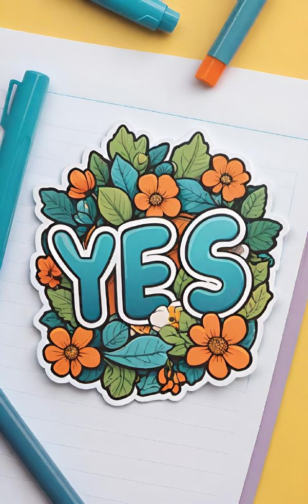 YESのステッカー,YESセットのイメージ