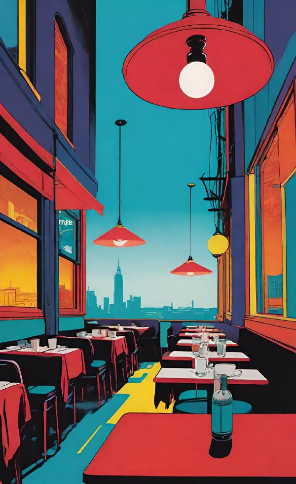 お昼のレストラン,ランチョン・テクニックのイメージ