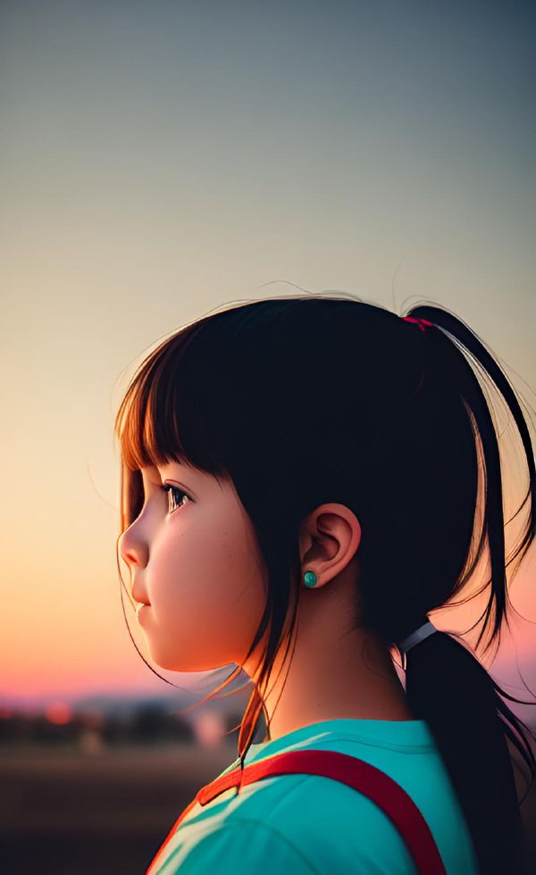 コンプレックスに悩む少女