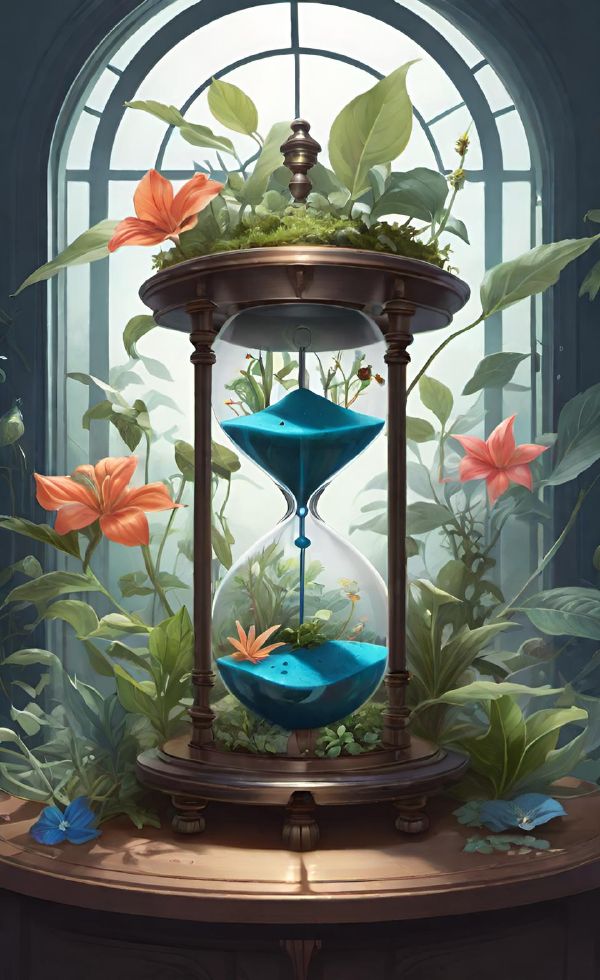 不思議な世界観と砂時計